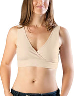 Kindred Bravely Organic Cotton Nursing & Sleep Bra - Beige - New Baby New Paltz