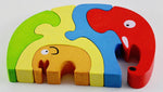 BeginAgain Elephant Family Puzzle - New Baby New Paltz