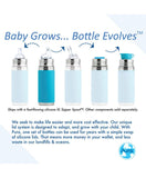 Pura Kiki® 9oz Insulated Sippy Bottle: Slate Sleeve - New Baby New Paltz