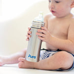 Pura Stainless Steel Sippy Bottle 11 oz - New Baby New Paltz