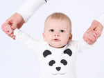 Under The Nile Long Sleeve Lap Shoulder T-Shirt Set - Panda Print-NB - New Baby New Paltz