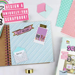 A complete kit: 2 trendy washi tape rolls, 3 sticker sheets, 4 mini envelopes and 5 patterned papers..