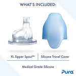 Pura Kiki® 9oz Insulated Sippy Bottle: Slate Sleeve