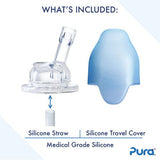 Pura Kiki® 9oz Insulated Straw Bottle: Slate Sleeve