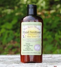 Three Sisters Herbals Germ Away Aloe Vera Hand Sanitizer Gel - New Baby New Paltz