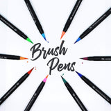 Doodle Hog Premium Watercolor Brush Pens - Set of 48 - New Baby New Paltz