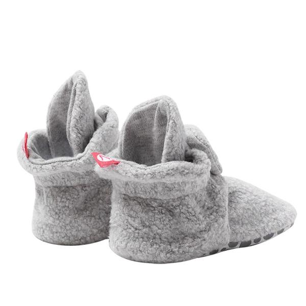 Zutano Cozie Fleece Gripper Booties - New Baby New Paltz