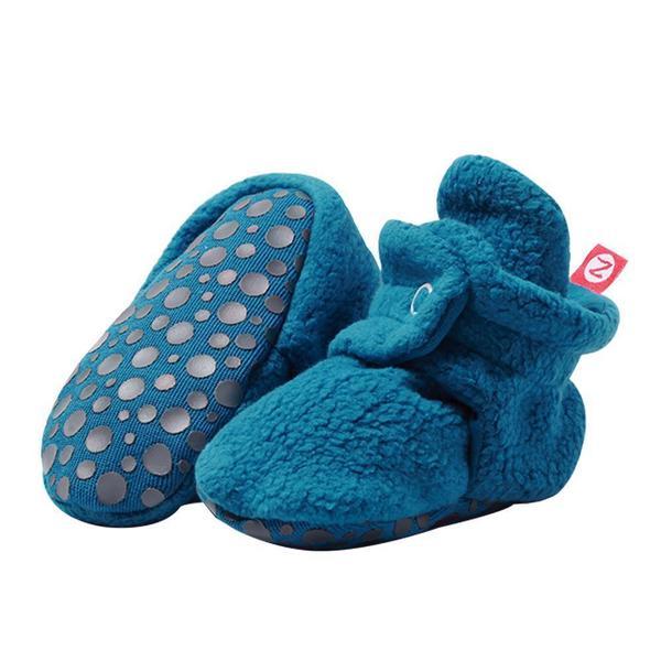 Zutano Cozie Fleece Gripper Booties - New Baby New Paltz